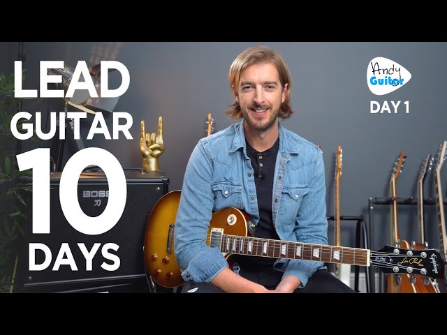 Lead Guitar Lesson 1 - Get Started with my new 10 Day Challenge!