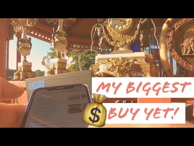 MY BIGGEST YARD SALE BUY YET! | Garage Sale Shop With Me to Resell on Ebay, Poshmark and Etsy!