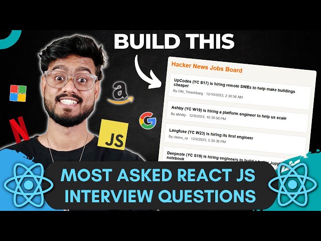 React JS Interview Questions ( Job Board - GreatFrontEnd ) - Frontend Coding Interview Experience
