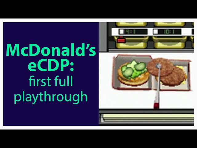 McDonald's lost Nintendo DS eCDP Training Game: Full Playthrough!