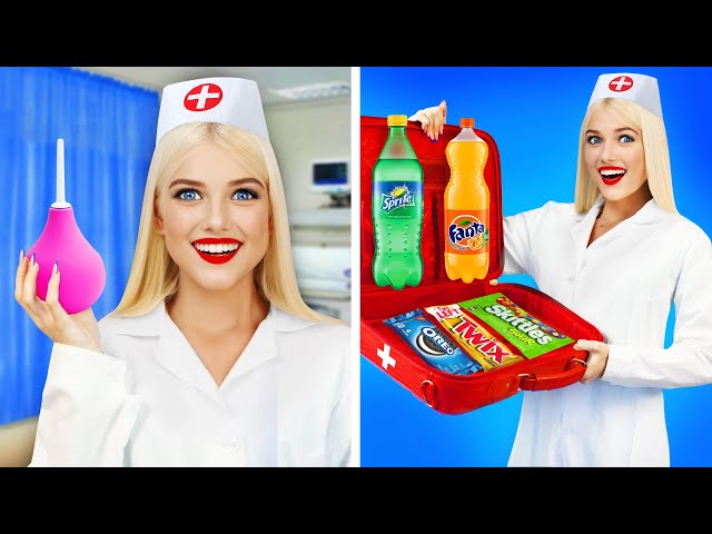 6 Funny Ways to Sneak Food into the Hospital || Edible DIY Tips and Hacks With Friends by RATATA!