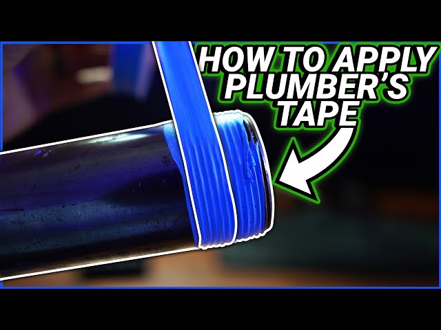How to Apply Teflon Tape/Plumber's Tape like a Plumbing Pro!