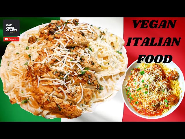 how to cook plant-based CHICKEN FETTUCCINE ALFREDO, eggplant parm, spaghetti & meatballs🔥🔥🔥