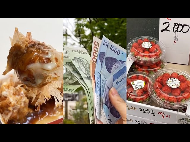 Càn quét món ngon chợ Hàn Quốc bằng 50.000won | Ăn cùng Kem