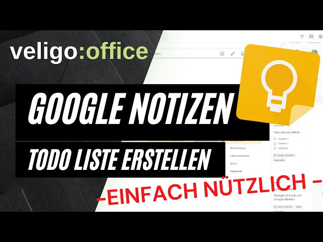 ✅ Google ToDo Listen einfach erstellt - Google Notizen - Erste Schritte - 2023