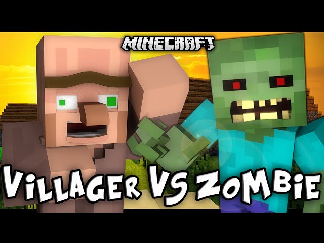 "VILLAGER VS ZOMBIE" - A Minecraft Music