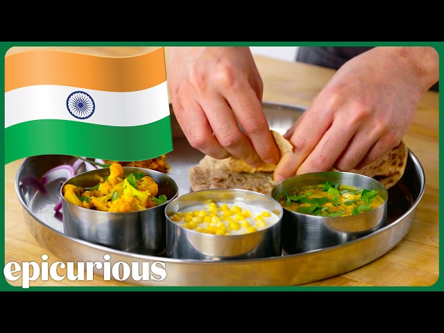 How a Michelin Star Indian Chef Makes a Traditional Thali Dinner | Passport Kitchen | Epicurious
