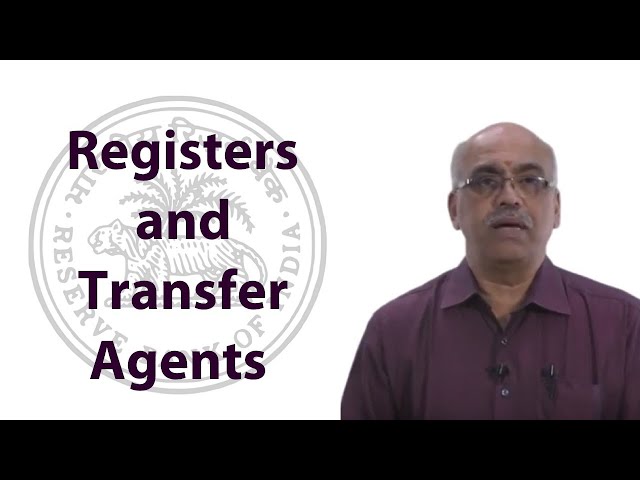 Registers and Transfer Agents | Banking Awareness | TalentSprint