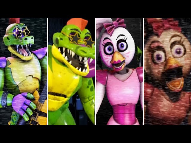 Five Nights at Freddy's - Glamrock Chica & Monty From Fnaf Security Breach
