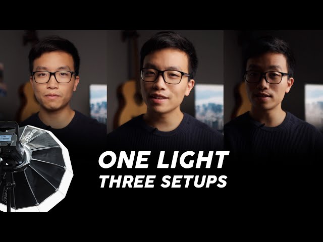 3 Essential ONE LIGHT Setups for YouTube | Feelworld FL225D