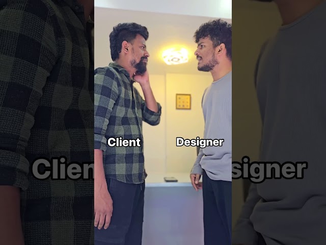 Client vs Designer #shorts #chakliart #officereels #marketingagency #designer #reels