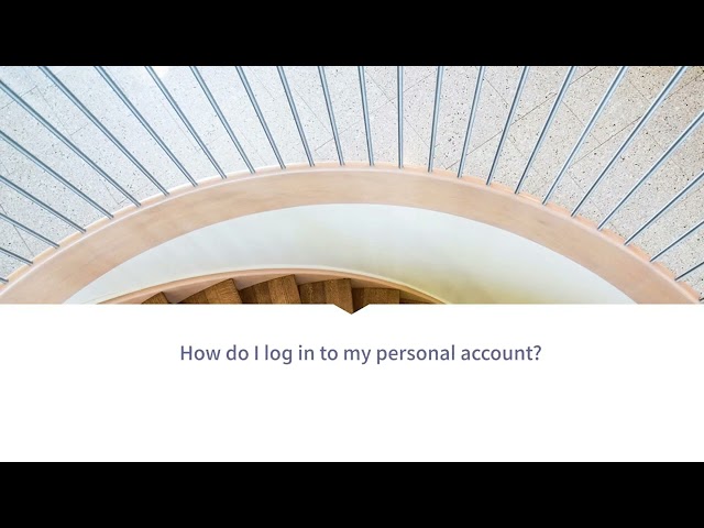How do I log in to my personal account