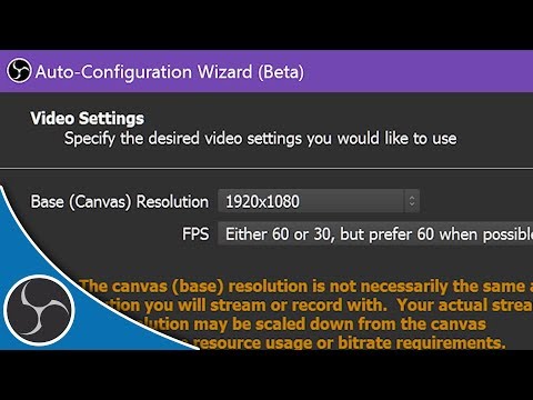 OBS Studio 103 - Easy Setup with the AUTO CONFIGURATION WIZARD - Beginner's Guide to OBS Studio
