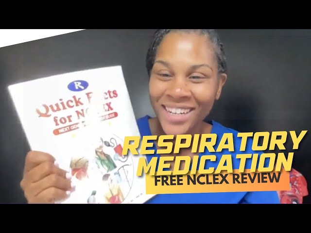 Winning Wednesday: Respiratory Medication NCLEX Review