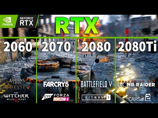 RTX 2060 vs RTX 2070 vs RTX 2080 vs RTX 2080 Ti Test in 8 Games