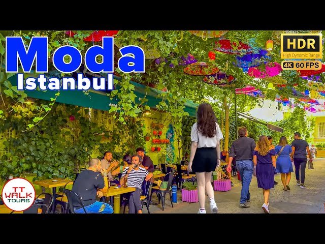 Istanbul Walking Tour | From Moda Pier to Kadıkoy Pier | 4K HDR