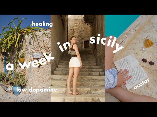 Sicily Travel Vlog ☀️ taking a break… healing, reading acotar & amazing food