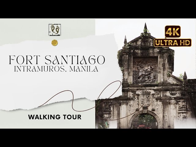 Explore Manila's History: Stunning 4K Walking Tour of Fort Santiago in Intramuros, Philippines