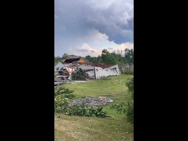 Tornado damage in Johnson Co.