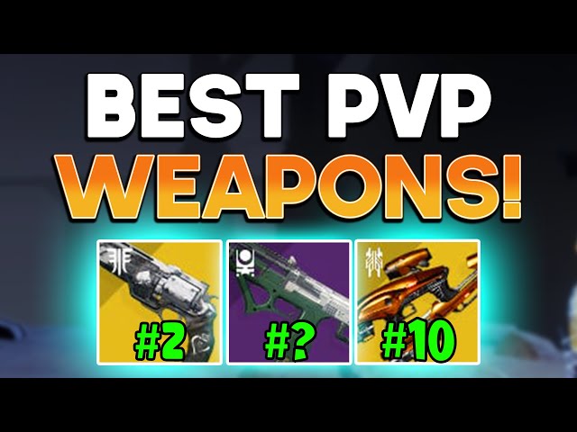 Top 12 BEST PvP Weapons RANKED! (Destiny 2)