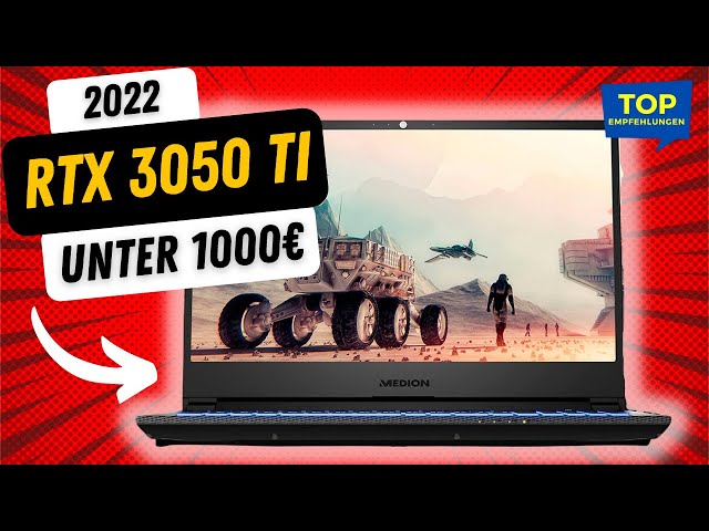 Bester Gaming Laptop RTX 3050 Ti unter 1000€ - MEDION ERAZER Crawler E25
