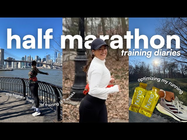 HALF MARATHON TRAINING DIARIES | how I prepped for race day with only 7 weeks to train!!