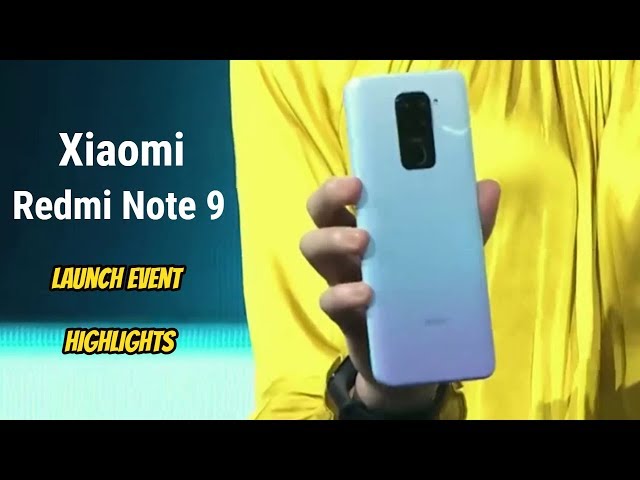 Xiaomi Redmi Note 9 Launch event in 8 Minutes