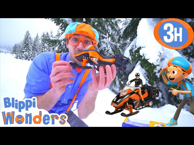 Learn About Snowmobiles with Blippi! | Blippi & Blippi Wonders Videos for Kids