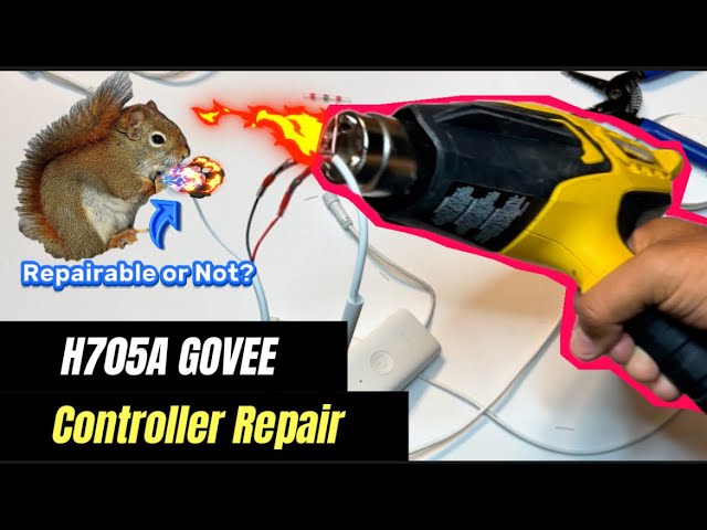 How to repair a cut GOVEE controller@GOVEE #diy #howto #typ #govee