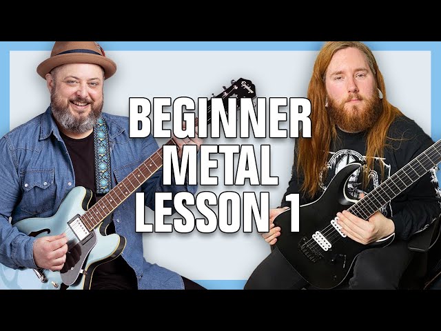 Beginner Metal Guitar Lesson 1 - Tone and Technique feat. @JamieSlays