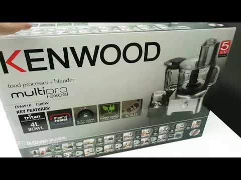 Kenwood FPM910 MultiPro excel food processor + blender/unboxing
