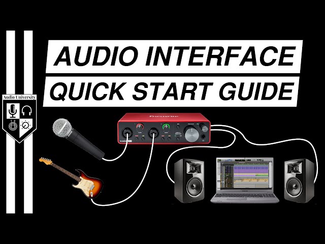 BASIC AUDIO INTERFACE SETUP [with Focusrite Scarlett 2i2 3rd Gen]