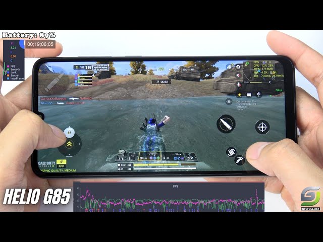 Samsung Galaxy A05 test game Call of Duty Mobile CODM