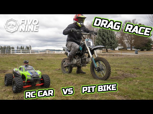 Xmaxx 8s vs Pit bike Drag Race