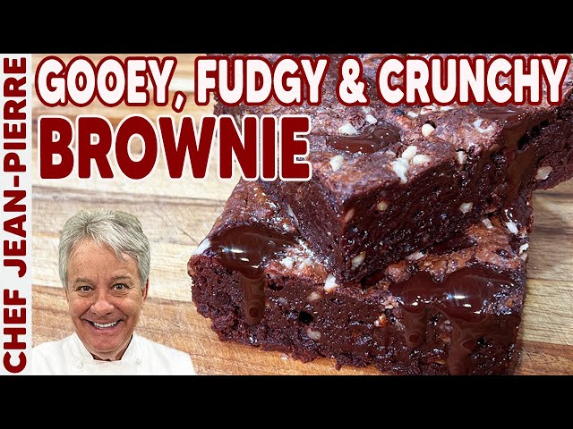 Fudgy and Crunchy Brownie Recipe! | Chef Jean-Pierre
