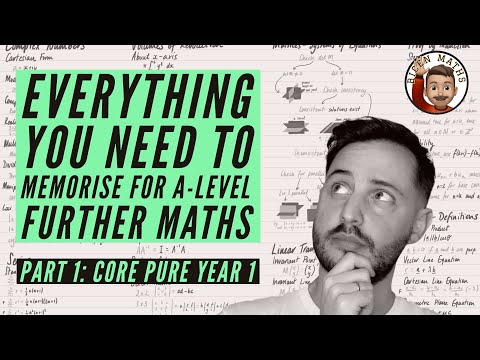 FURTHER MATHS: 💡 Everything you need to memorise