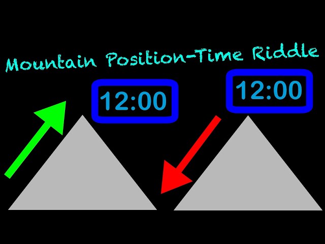 Mountain Position-Time Riddle