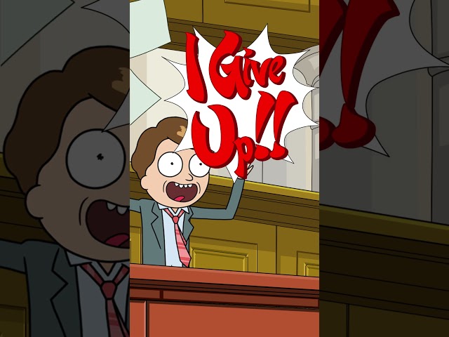 Ace Attorney Morty might need a portal gun more than a legal strategy #RickAndMorty #adultswim