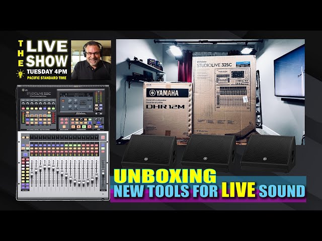 Unboxing the  Presonus Studio Live 32SC and Yamaha DHR 12M