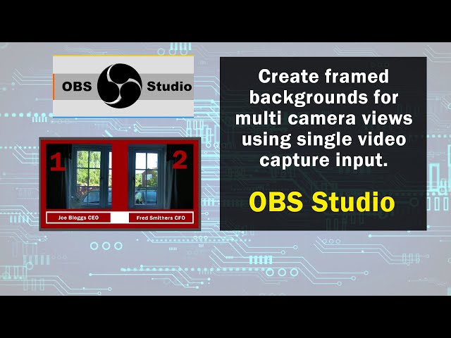 Create framed overlays for multiple views in OBS