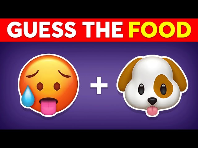 Guess the FOOD by Emoji 🍔  Monkey Quiz