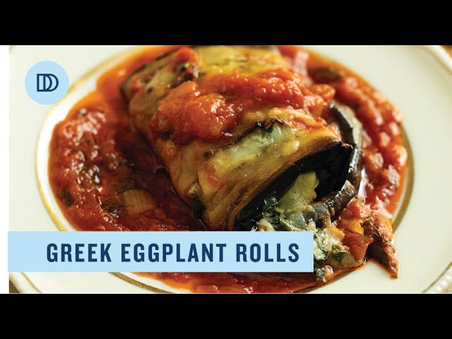 Greek-Style Eggplant Rolls with Spinach and Feta