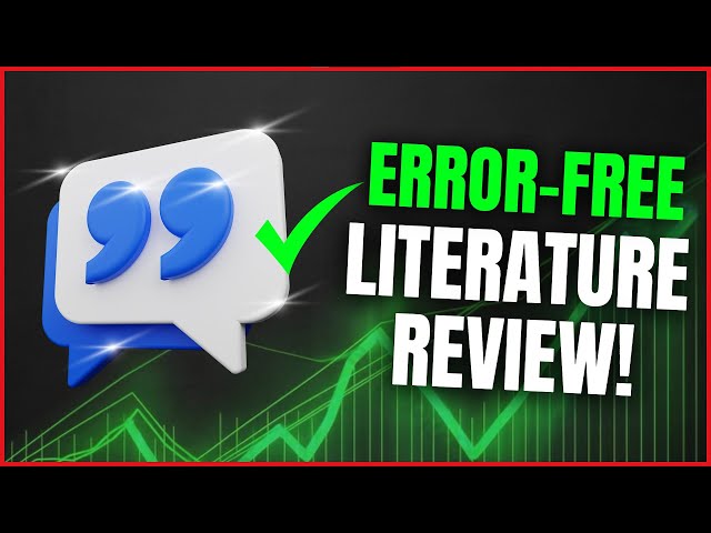 Error-Free Literature Review: Avoiding Common Mistakes || WritersER