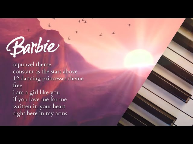 soft & nostalgic barbie piano instrumentals ♪