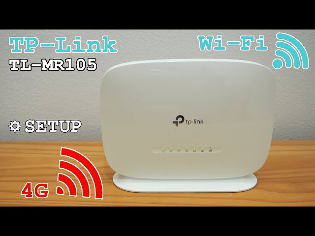 TP-Link TL-MR105 4G Router Wi-Fi • Unboxing, installation, configuration and test