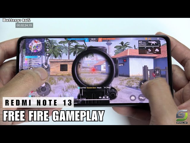 Redmi Note 13 test game Free Fire | Snapdragon 685
