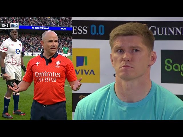 Owen Farrell  gives his opinion on England's red card against Ireland in the Six Nations