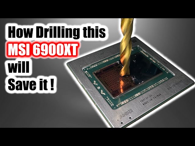I Drilled this MSI RX 6900XT and It Works - Very rare problem #krisfix #6900xt