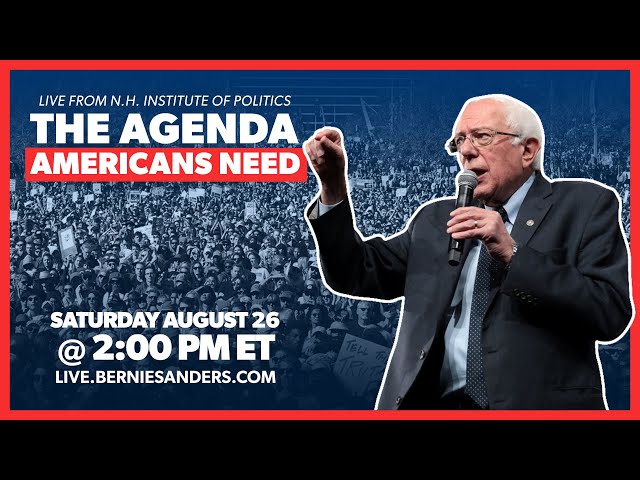 THE AGENDA AMERICANS NEED (LIVE AT 2PM ET)