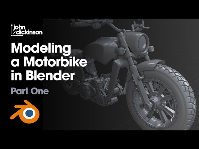 Modeling a Motorbike in Blender - Part 01